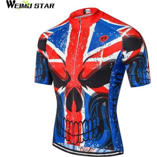 Weimostar UK pro team Cycling Jersey Men Short Sleeve Cycling Clothing mtb Jersey Breathable cycle Bicycle Clothes Tops