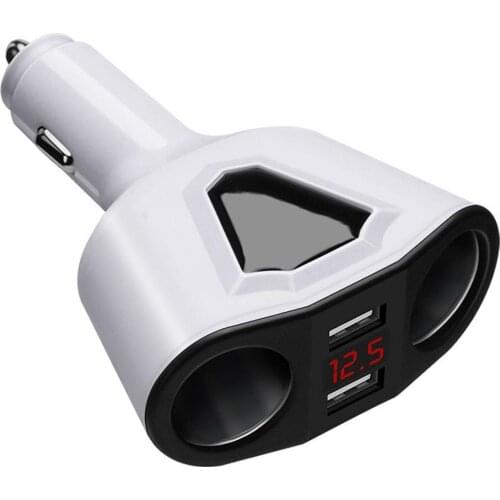 Sockets Dual Cigarette Lighter Splitter Adapter 12/24 V 3.1A Dual USB Car Charge Mobile Phone Power Auto USB Adapter Car Charge