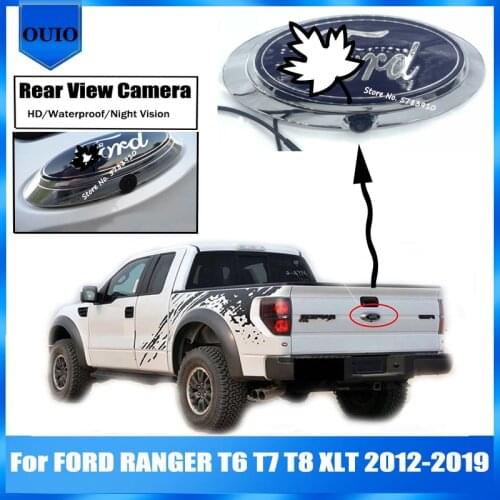 HD rear view camera |For FORD RANGER T6 T7 T8 XLT 2012 - 2019 Car logo Camera Backup Parking Reversing Camera