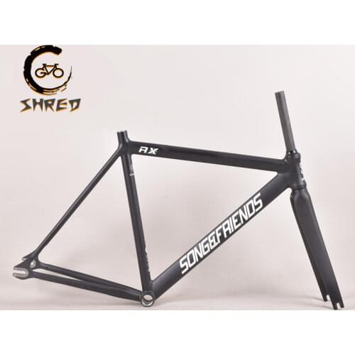 Song&friends RX 700c 6061-T6 Aluminum Fixed Gear Frame and Fork Fixie Bike Frame 48-60cm High Quality Bicycle Parts Frameset