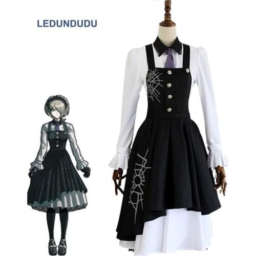 Game Danganronpa V3 Tojo Kirumi Cosplay Costume Women Girls Fancy Suspender Skirts Shirts Outfit Suit for Halloween