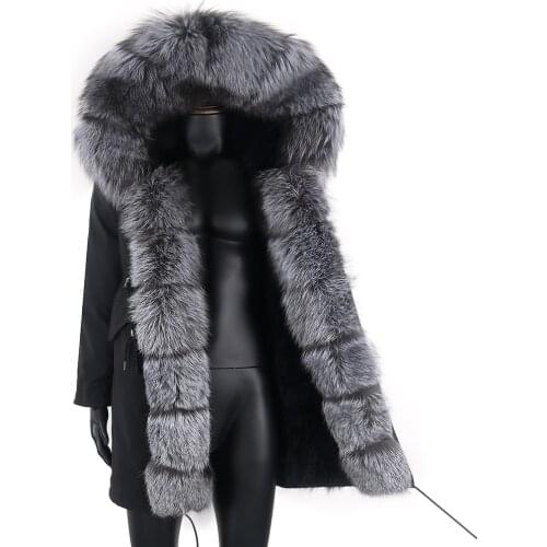 7XL Men Waterproof Winter Jacket Long Parka Warm Real Fox Fur Coat Thick Natural Fur Collar Hood Outerwear Streetwear 2021