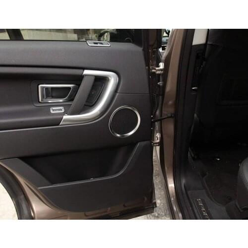 For Land Rover Discovery Sport 2015-2017 ABS Chrome Car Door Loud Speaker Cover Ring Circle Trim 4pcs