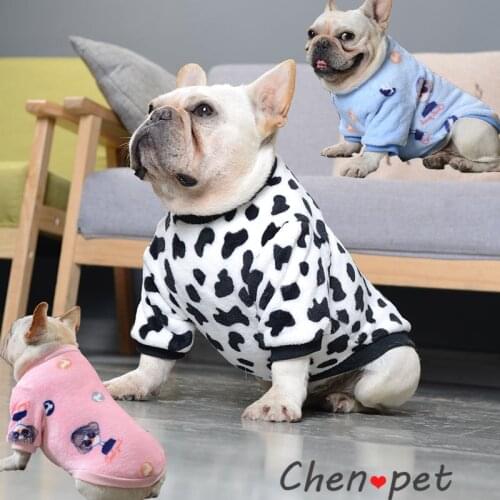 Pet Clothes Soft Winter Clothes for Bullog Dog Dog Clothes for Small Dogs Bankstown Bulldogs Hoodie Schnauzer Christmas Dog Coat