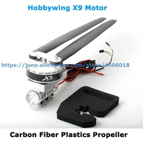 Original Hobbywing X9 Motor 110KV 12-14S Carbon Fiber Plastics 3411CW CCW Propellerfor for 16L/25L/30L Agricultural Drone