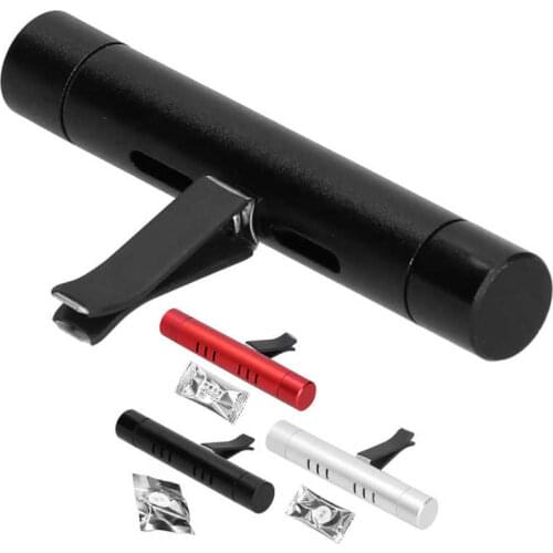 Ambientador para auto Car Vent Outlet Freshener Air Conditioning Aromatherapy Fragrance Non-Toxic Chemical-Free Aluminium