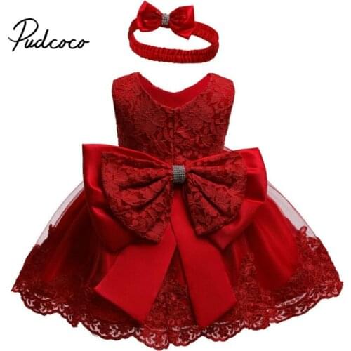 Toddler Girls Dress Tutu Wedding Birthday Party Princess Flower Bowknot Dress Baby Costume Prom Gown Dresses