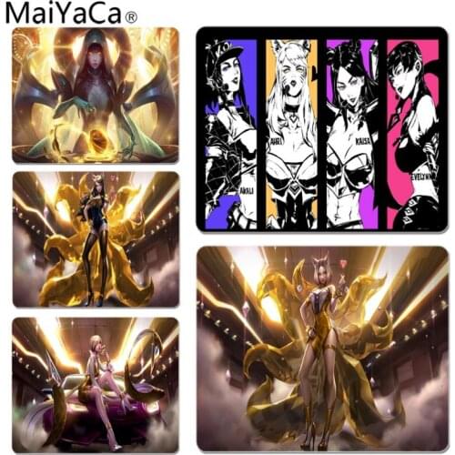MaiYaCa Boy Gift Pad LOL virtual girl band K DA KaiSa Gamer Soft Mouse Pad Fashion Computer Mousepad Gaming Mouse Mats