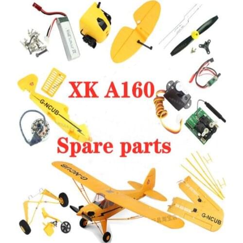 WLtoys XK A160 RC Remote Control Glider spare parts Screw Circuit board motor Charging line ESC Remote control fuselage