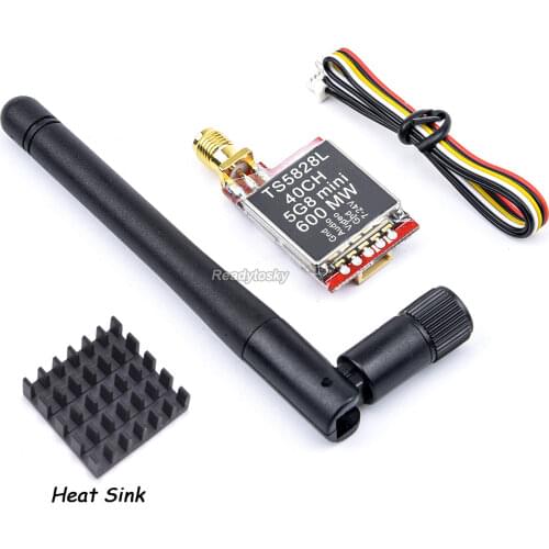 ReadytoSky Micro 5.8G 48CH TS5828 / TS5828L 600mW TS5823S / TS5823L Mini FPV Transmitter with Heat Sink for FPV Racing Drone