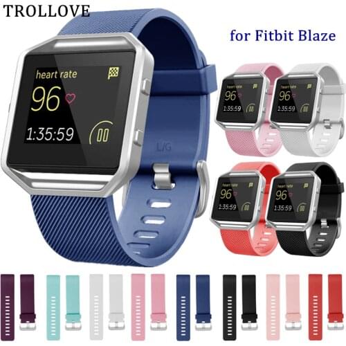 14 Colors Silicone Strap For fitbit blaze Band Replacment Wristband Bracelet Wrist Rubber Watch Band For Fitbit Blaze Smartwatch