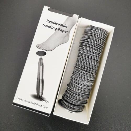 Replaceable Sanding Paper Cuticle Callus Remove Tools Foot File Dead Skin Remover 80/150/240 Grit Nail Care Feet Rasp Pedicure