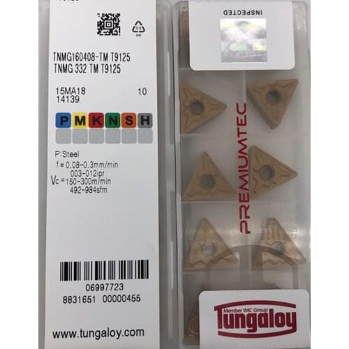 TNMG160404 TNMG160408 TNMG160412 -TM T9125 Carbide insert Processing: alloy steel, etc Free shipping