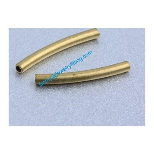 Jewelry findings Raw Brass matel spacer tube beads Pave tube beads tube Bar 2*18*0.3mm