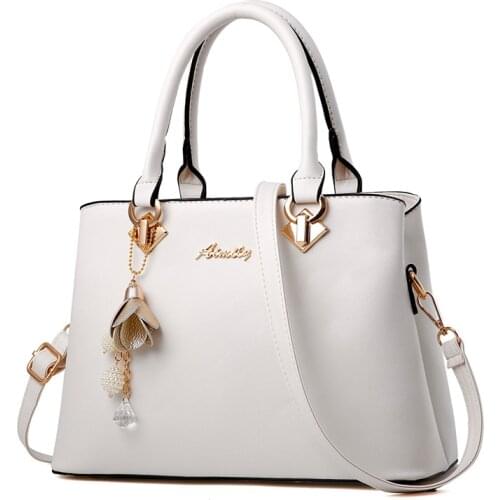 Women Bag Vintage Handbag Casual Tote Fashion Women Messenger Bags Shoulder Top-Handle Purse Wallet Leather 2019 New Black Blue