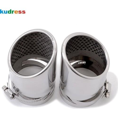 For Volvo XC90 XC 90 2006 2007 2008 2009 2010 2011 Stainless Steel Rear Exhaust Muffler Tip Pipe Trim Car Accessories