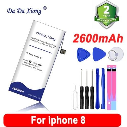 2021 New 2250mAh Li-Polymer Battery For iPhone 8 For iPhone 8 For iPhone8 Max Cell Phone High Capacity Battery
