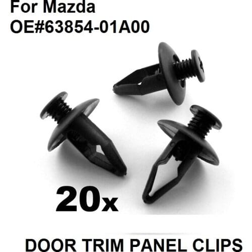 20x For Mazda Fender Wheel Arch Lining Splashguard Scrivets Plastic Rivet Trim Clips