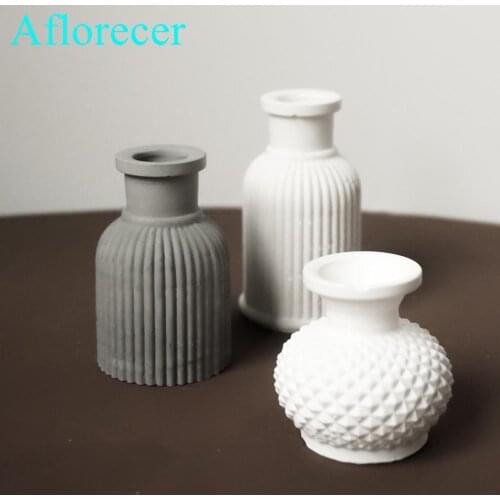 3D Mini Vase Mould Diy Aromatherapy Plaster Moulds silicone mold manual cement mold DIY vase mold Flower pot mould