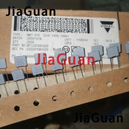 50PCS NEW PH BC MKT370 0.022UF/100V P5MM film capacitor VISHAY MKT 370 223/100V 0.022UF 100V 22NF 223