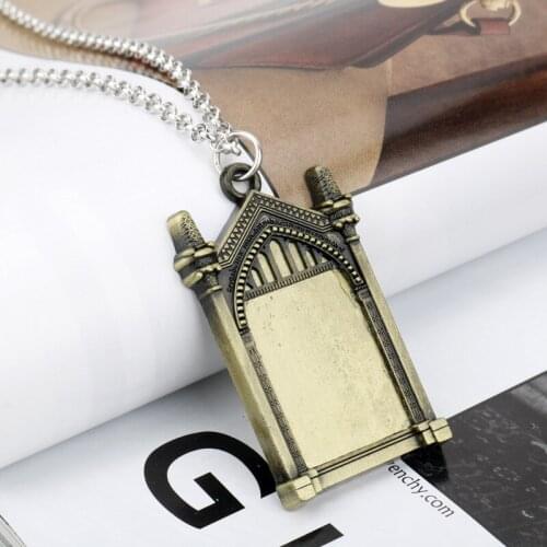 Halloween Mirror-Of-Erised Pendant Keychain Necklace Wizard Dumbledore Cosplay Accessory Christmas New Year Kid Birthday Gift