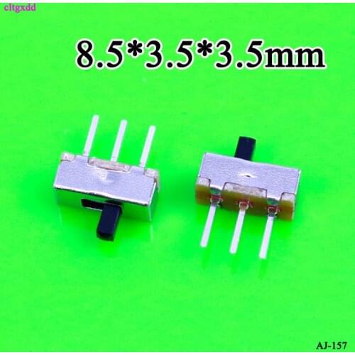 Cltgxdd 100PCS SS12D00 SS-12D00 3MM 4MM 5MM 1P2T toggle switch Interruptor on-off mini 1 Way 2 Band Slide Switch PCB Mount