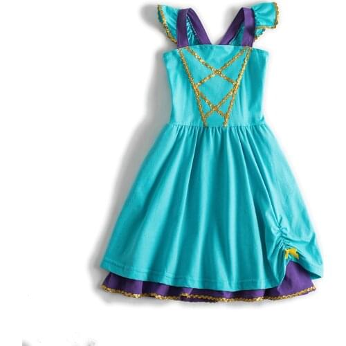 Child Prom Beach Evening Princess Cloth Tutu Fancy Wedding Girl Party Tulle Dress Girls Dresses Halloween Birthday Outfi