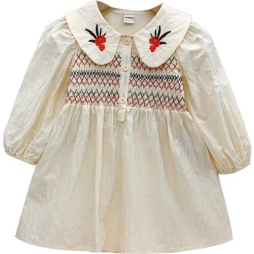 Spring Kids Baby Girls Long Sleeve Embroidery Princess Dresses For Girls Dresses Autumn Kids Girl Dress Children Dress