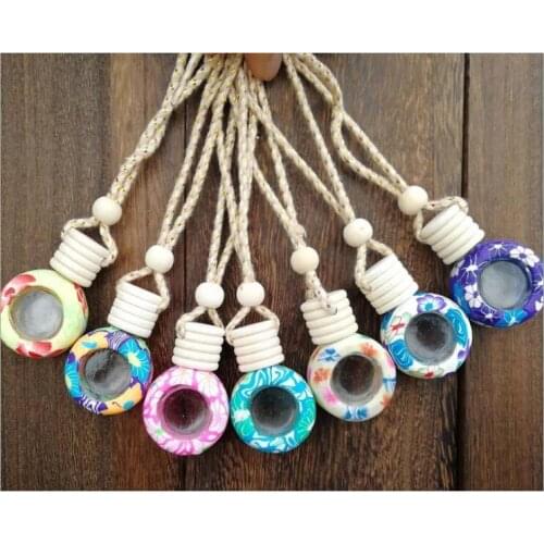 6ml Pretty Donuts car perfume bottle car hanging clay perfume bottles oil bottles fragrance bottle