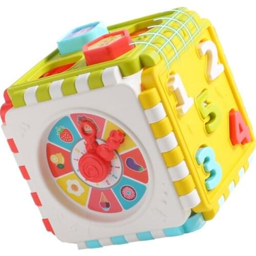 H055 Baby Gift for Brain Developmental Blocks Montessori Education Toys Busy Cube
