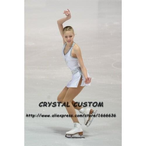Hot Sales Ice Figure Skating Dresses Fashion New Brand Competition Child Figure Skating Dress Crystal DR3698