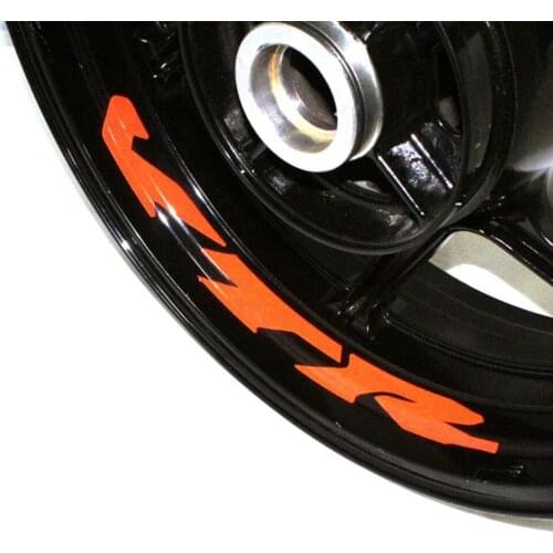 A set of 8pcs high quality Motorcycle Wheel Sticker Decal Reflective Rim Bike Motorcycle Suitable For Honda VTR 250 400 1000