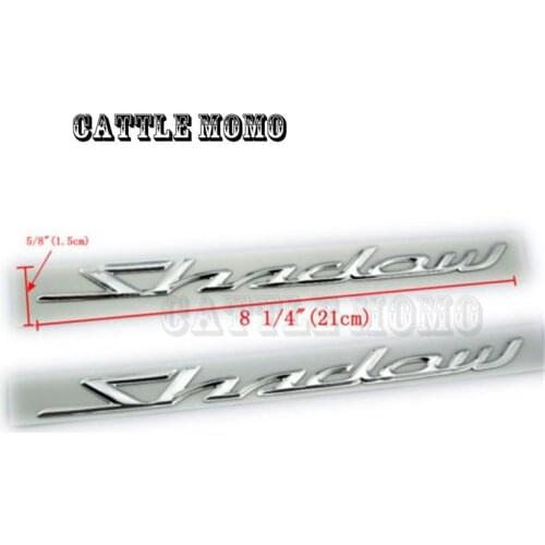 Motorcycle Decals 3D Style Gas Tank Decals Stickers Chrome Decal Stickers For Honda Shadow750 400 Spirit Sabre Aero ACE VT750