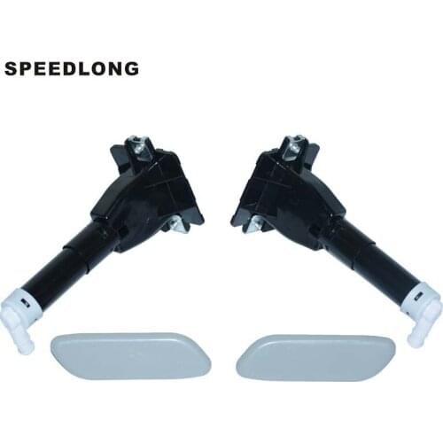 1Set Front Bumper Headlight Washer Nozzle Sprayer w/Cover Caps Fit For HONDA ACCORD Euro CU1 CU2 SPIRIOR 2008-2012
