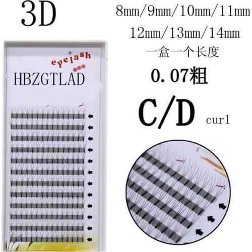 NEW 0.07mm C/D curl 3/4/5/6/7/10/20D volume eyelash extensions Short Stem synthetic hair russian volume lashes Spot fans