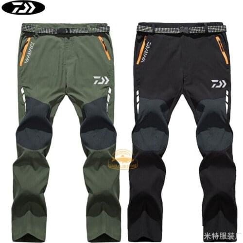 Autumn Daiwa Fishing Quick-drying Pants Spring Outdoor Sports Running Thin Breathable Pants Casual Night Reflective Trousers