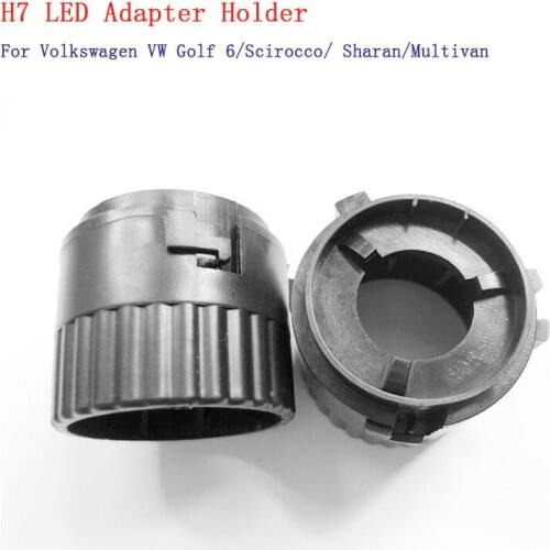 Car Socket Conversion Adapter For Volkswagen VW MK6 Golf 6 GTI Scirocco Sharan Multivan H7 HID Xenon LED Bulb Adapter Holder