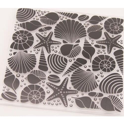 Plastic Embossing Folder Stencils Template Molds DIY Scrapbooking Paper Photo Album Card Decoration Starfish E56C