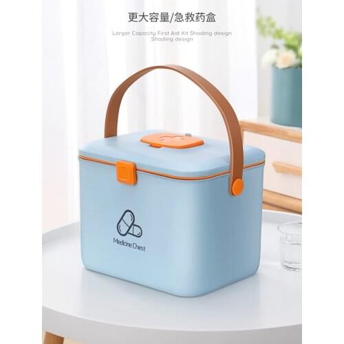 Medicine Cabinet Plastic Storage Box Organizer Home Multilayer Drug Storage Pill Organizer Outdoor Portable Large Medical Box