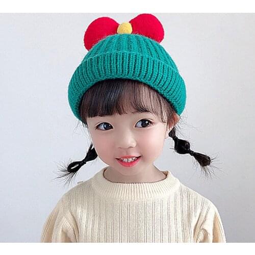 Popodion 2020 Korean version of cute princess autumn and winter hats for boys and girls baby hats CHD20356