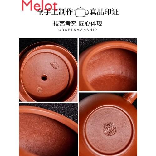 Yixing Purple Clay Pot Pure Handmade Red Robe Xi Shi Pot Original Yixing Clay Teapot Purple Clay Pot