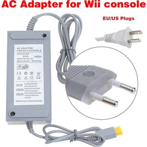 US/EU Plug 100-240V 15V 5A For WII Host Charger For WII Power Supply For WII Fire Bull110-240v Universal Charger