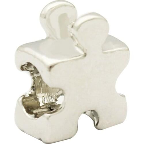 Slide charm Free shipping Christmas gift humanoid beads fit Pandora bracelets charm bracelets and jewelry accessories