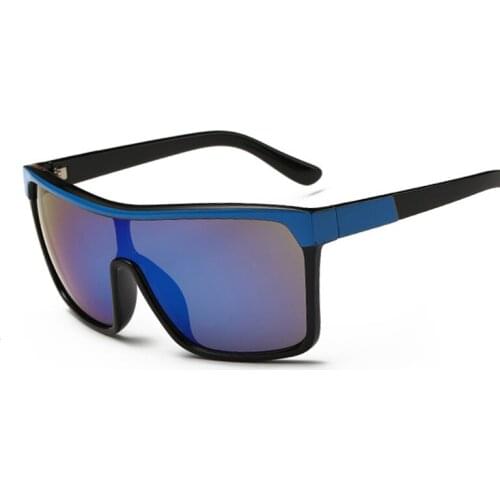 VISION Square Shield Sunglasses Men Driving 2017 Male Luxury Brand Sun Glasses For Men Designer Cool Shades MIRROR retro