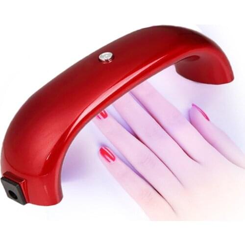 New Rainbow Shape Mini USB 9W Nail Dryer 3pcs LED Beads UV Lamp for Curing Nail Gel Polish Led Lamp for Nail Art Manicure Tools