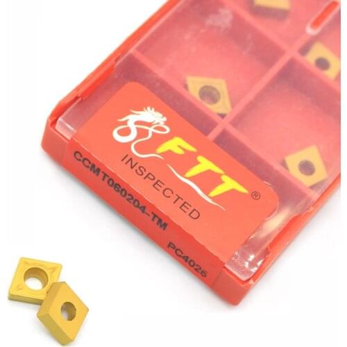 High quality CCMT060204 TM PC4025 CNC Internal turning blade lathe tools original carbide tool metal Internal Turning tool