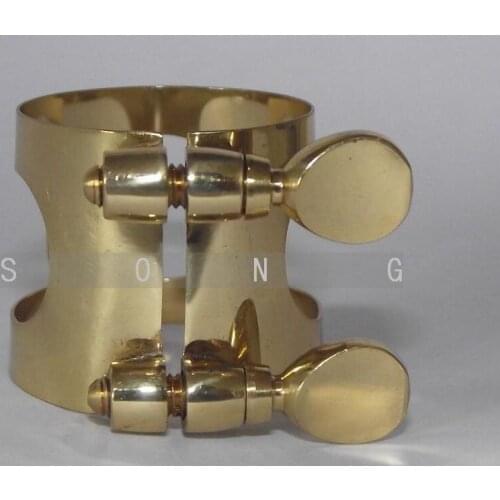 10 pcs Alto Eb Sax Metal ligature Golden Sax parts