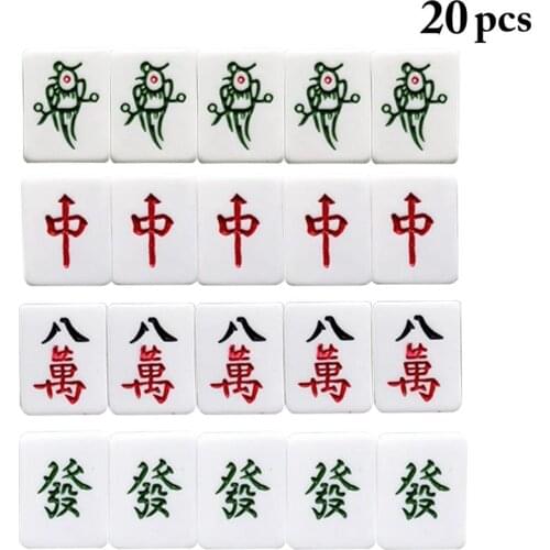 20PCS Fridge Magnet Creative Mahjong Shape Refrigerator Magnet Fridge Decoration