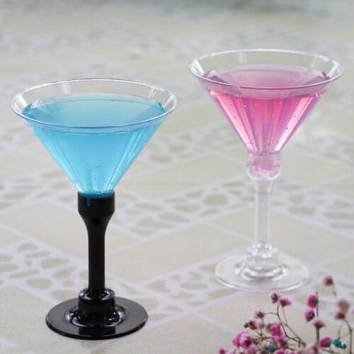 20pcs High quality 150ml creative transparent dessert plastic cup wedding birthday party pudding ice cream wine cup with lid