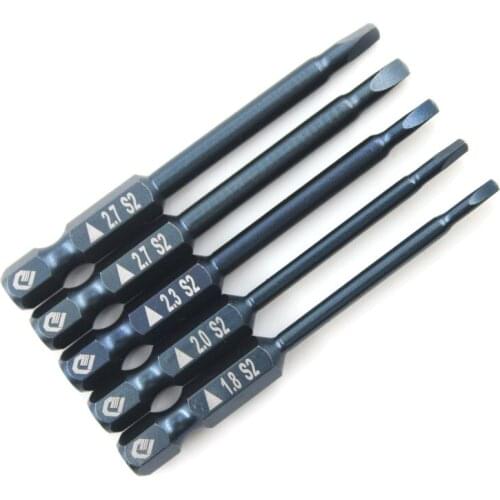 4 Pcs/set 1/4" 65mm 1.8-2.7mm Triangle Screwdriver Bits S2 Alloy Steel Electric Drill Screw-driver Head Power Driver Tools
